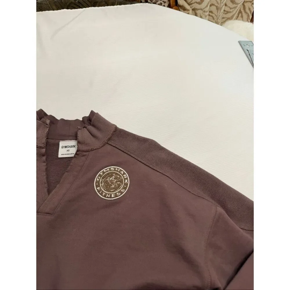 Gymshark Legacy Brown Oversized Sweatshirt Pullover Size XS